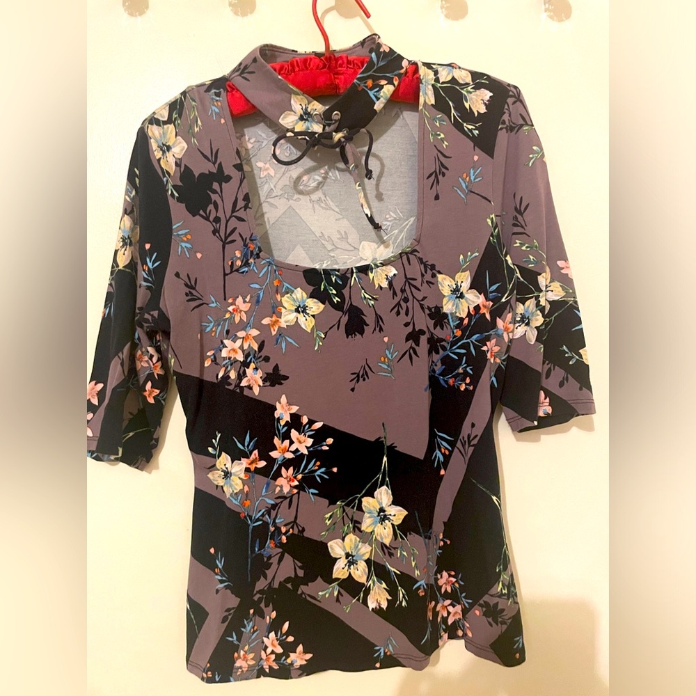 Mock neck top